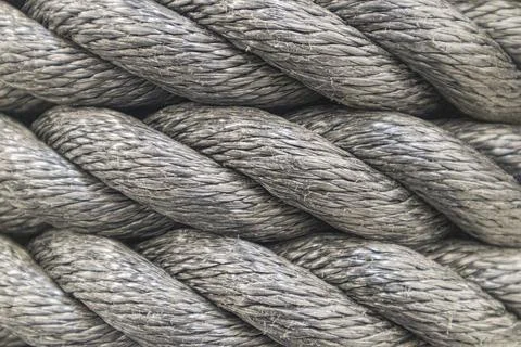 The structure of the rope is large as the background Stock Photos