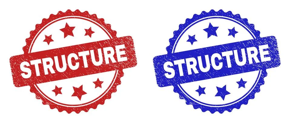 STRUCTURE Rosette Watermarks Using Unclean Texture Stock-Illustration