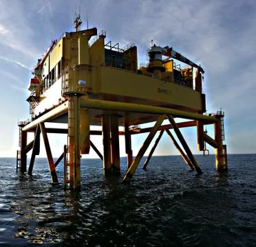 Structure on the sea Foto stock