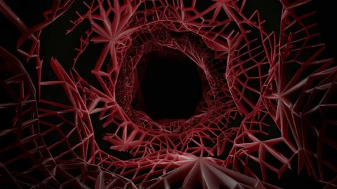  Structure of the smallest blood vessel network circulating cells within blood Stock Footage 147925449