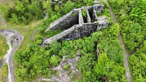 A Structure - Split Rock Quarry - Syracuse, NY 库存照片