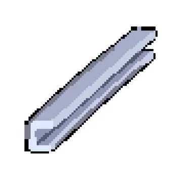 Structure steal beam pixel art vector illustration 库存插图