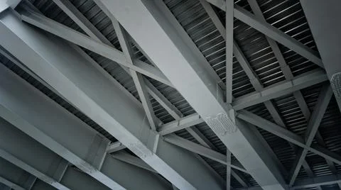 Structure of steel for building construction Foto stock