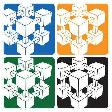 Structure symbol Stock Illustration