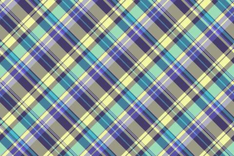 Structure textile check pattern, picnic blanket seamless vector plaid. Hipp.. Stock Illustration