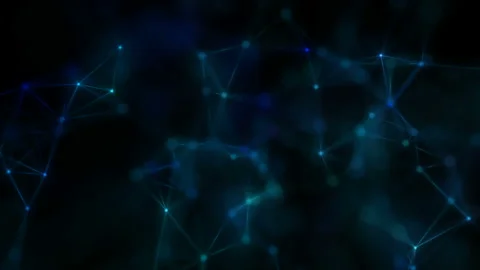 The structure of ties. Seamless loop.Volume composition based on Plexus Video stock 105320309