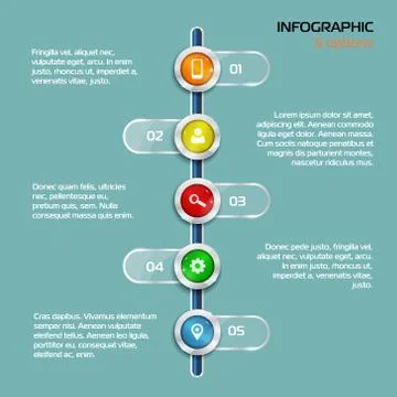 Structure timeline Illustrazione stock