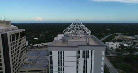 Structure on top of Kendall tower Stock Footage 160507518