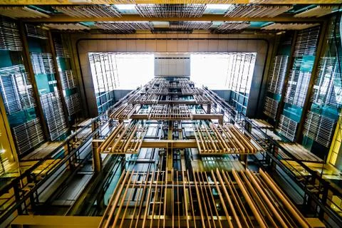 Structure of Toshima Ward Office Stock Photos