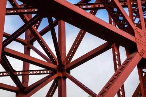 Structure under Golden Gate bridge, San Francisco Stock Photos