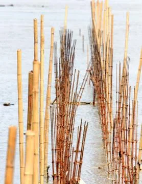 Structure  wave barriers Stock-Fotos