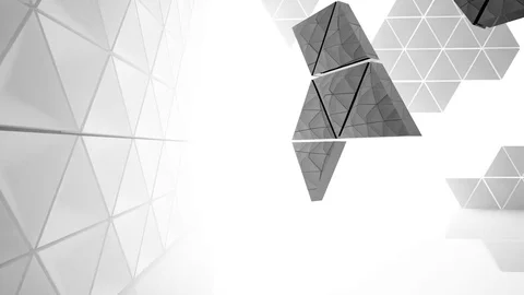 The structure of the white and black triangle prism. 動画素材 84472398