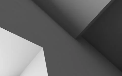 Structure of white corners. 3 d render illustration Stock Illustration