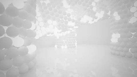 The structure of the white spheres. DNA.  動画素材 83638476