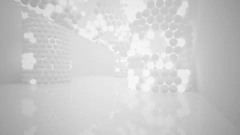 The structure of the white spheres. DNA.  動画素材 83638481