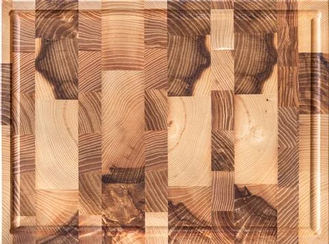 Structure of wood composed of several layers. Natural wall background Stock-Fotos