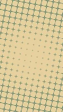 A structured border of dark green pointed stars frames a quieter beige cent.. Illustrazione stock