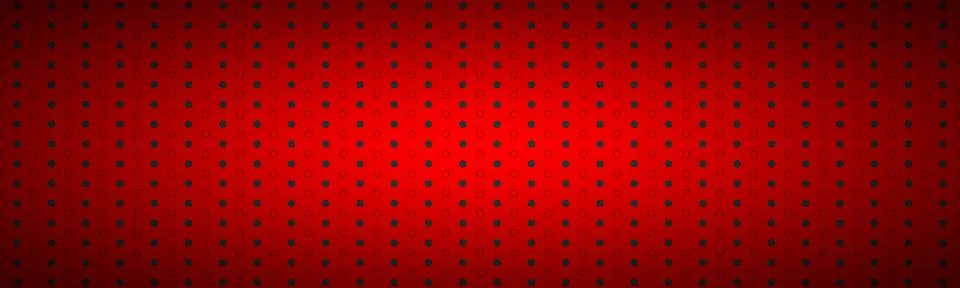 Structured dark red metallic perforated header. Technology design banner Stock Illustration