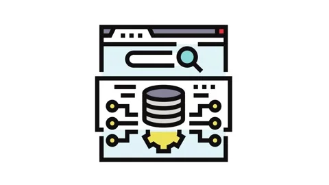 Structured data seo color icon animation 库存影片 326113066