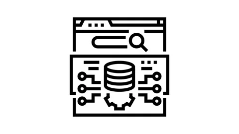 Structured data seo line icon animation 库存影片 326129519