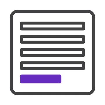 Structured data visualization: abstract form display of information layout Stockillustratie