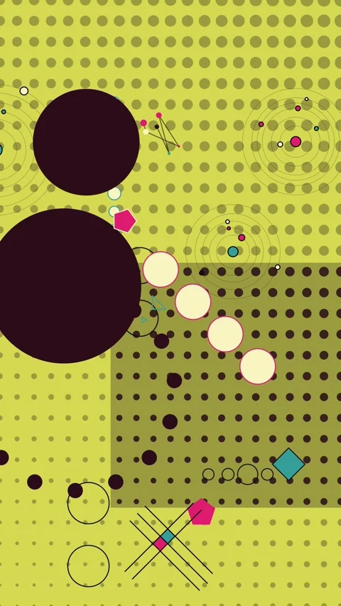 Structured Data Visualization With Geometric Elements Stock Footage 333109962