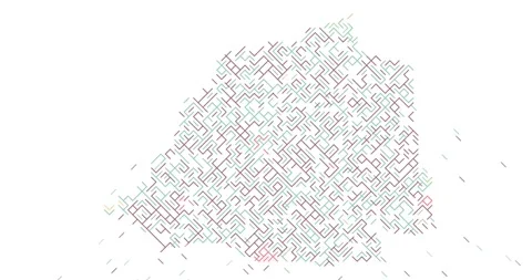 Structured Diagonal Motion Build of Vatican City Map Video stock 328427262