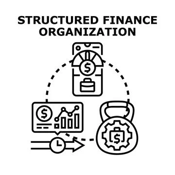 Structured finance organization process planning and management 库存插图
