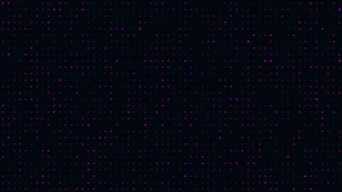 Structured grid of glowing purple, magenta, and blue particles Stock Footage 329258731