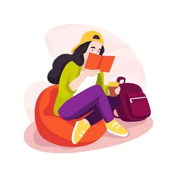 Structured home learning isolated cartoon vector illustration. Stock Illustration