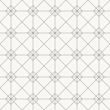 Structured lattice network pattern, seamless pattern in line design. lattice イラスト素材
