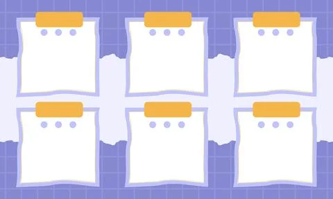 Structured Memo Pad Elements Ideal for Task Management, Planning, and Seque.. Stock Illustration