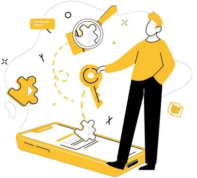 Structured thinking. Logical mindset and knowledge are dynamic winds steeri.. Stock Illustration