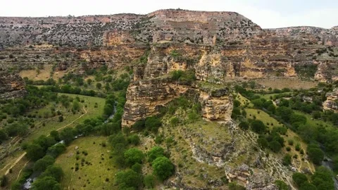 Structures called hoodoos formation weather water erosion. of mountain Zion Video stock 336577364