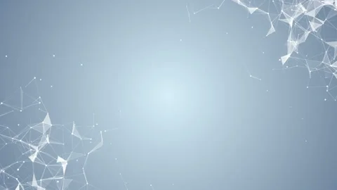 Structures in the corners of the screen. Place for the text.Plexus structure Stock Footage 95450335