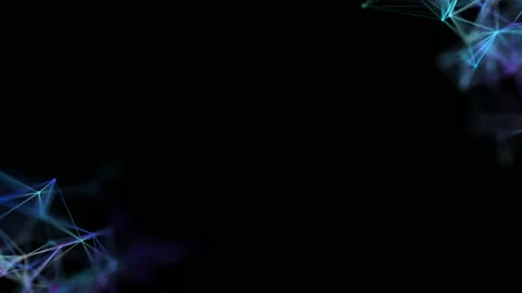 Structures rotate in the corners of the screen with a shallow depth of field Video stock 118981470