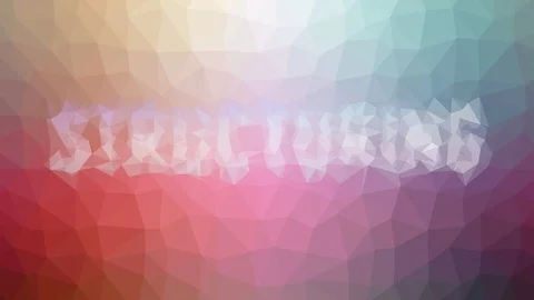 Structuring Dissolving Modern Tessellating Looping Moving Triangles Stock Footage 113874287