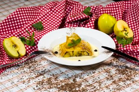 Strudel with apples Foto stock