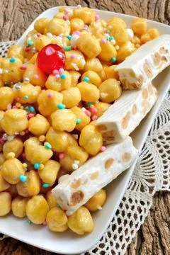 Struffoli Stock-Fotos