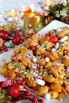 Struffoli Stock Photos