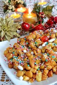 Struffoli Stock Photos