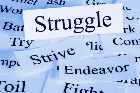 Struggle concept Stock Illustration