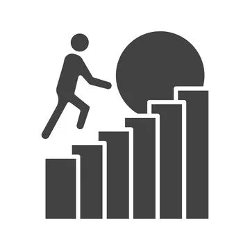 Struggle icon vector image. Stock Illustration