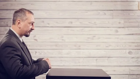 The struggle of views and emotions of two businessmen Stock Footage 99419364