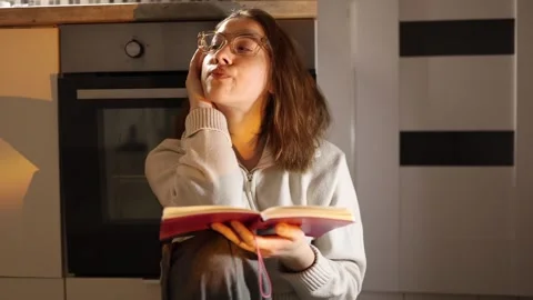 Struggling to focus on study Video stock 334052344
