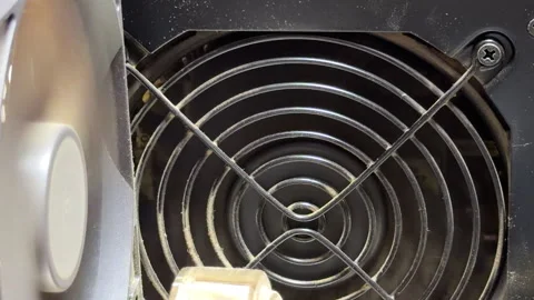 Struggling Hardware Spins Violently Creating A Frantic Mechanical Whir Stock Footage 328796401