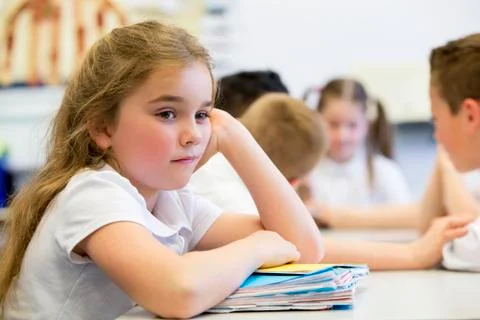 Struggling At School 스톡 사진
