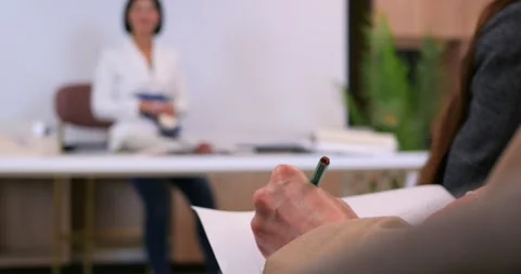 Struggling student faces difficulty grasping architecture concepts during class Stock Footage 277939892