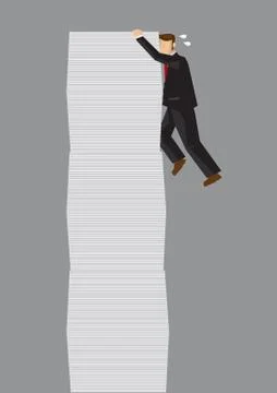 Struggling with Workload Conceptual Vector Illustration Stock Illustration