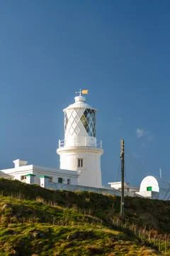 Strumble Head Lighthouse on the west welsh coast. Stock Photos